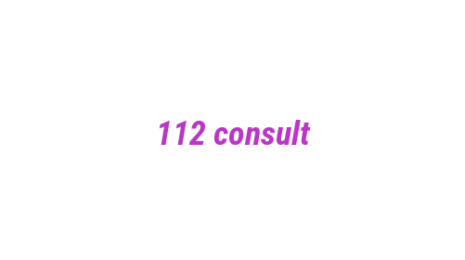 Логотип компании 112 consult