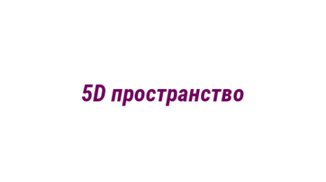 Логотип компании 5D пространство